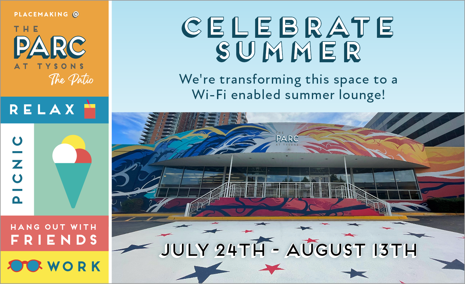 Celebrate Summer at the PARC at Tysons Patio