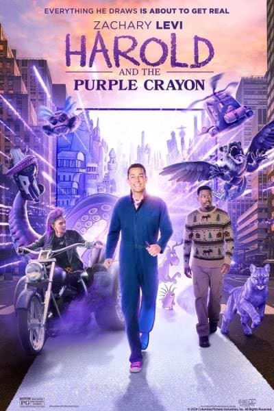 A young boy named Harold discovers a magical purple crayon that brings his drawings to life, taking him on a thrilling adventure.