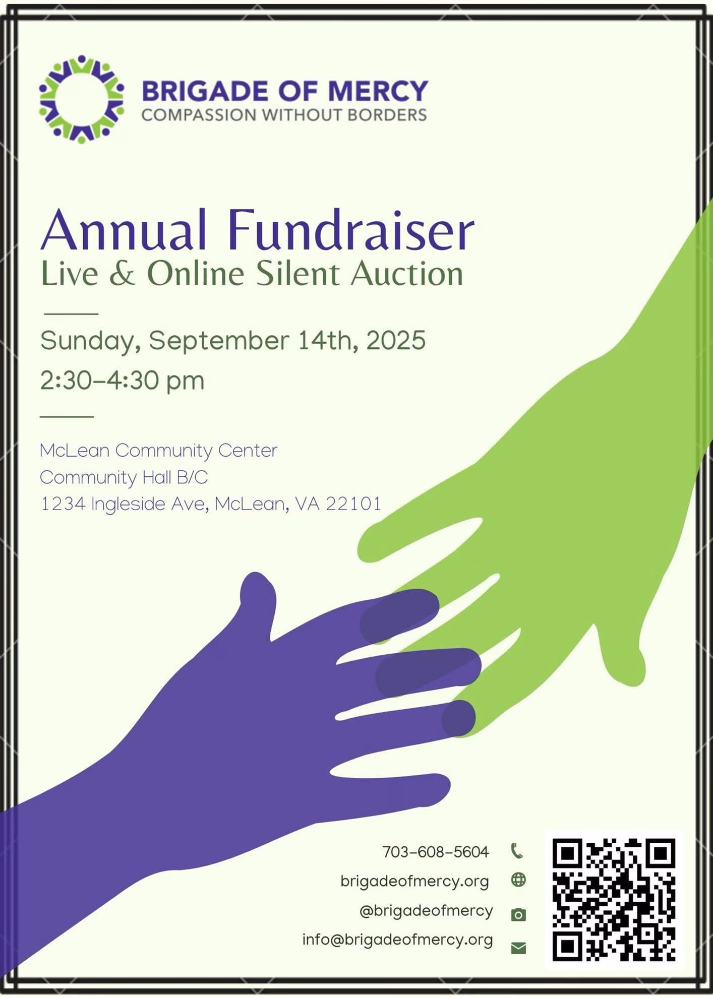 Brigade of Mercy Annual Fundraiser Poster